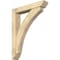 Ekena Millwork Thorton Slat Rough Sawn Bracket w/ Offset Brace, Douglas Fir, 6"W x 32"D x 40"H BKT0604X32X40THR06RDF - alternate 1